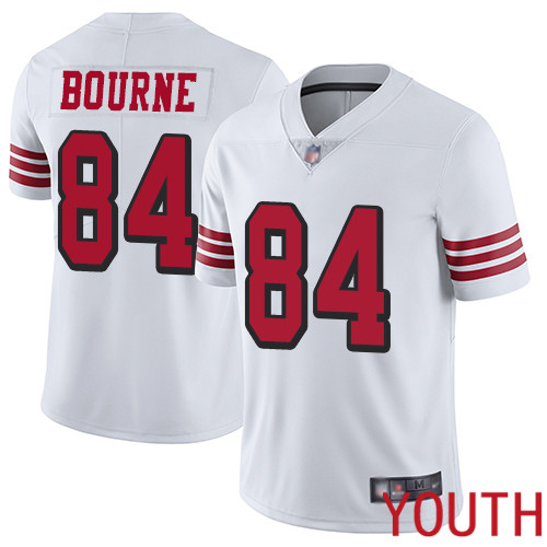 San Francisco 49ers Limited White Youth Kendrick Bourne NFL Jersey 84 Rush Vapor Untouchable